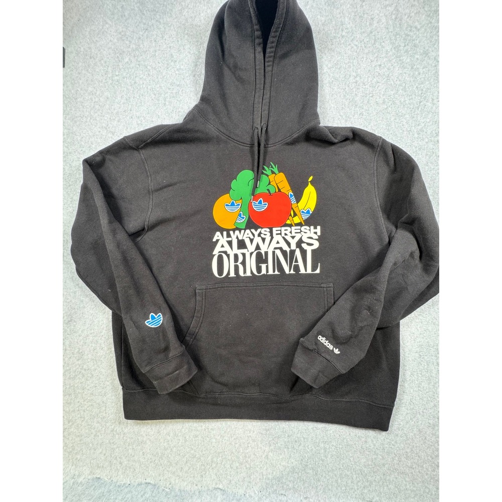 Adidas Originals Always Fresh Always Original Graphic Hoodie Black Mens XL